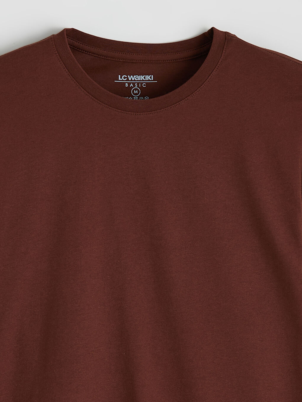 Kahverengi Bisiklet Yaka Uzun Kollu Erkek Tişört-5