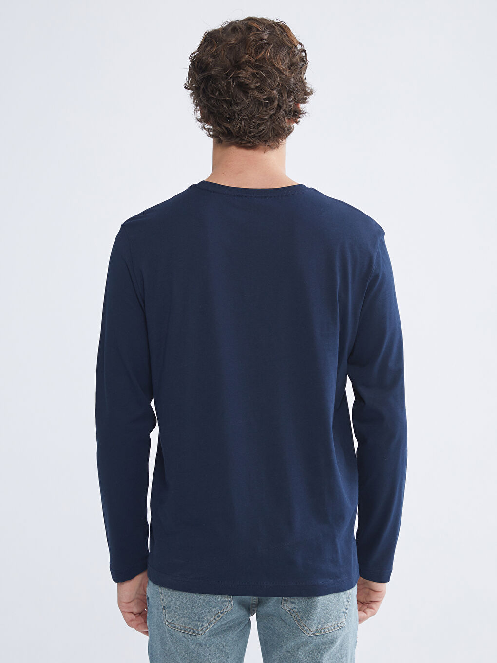 Crew Neck Long Sleeve Men's T-Shirt-3