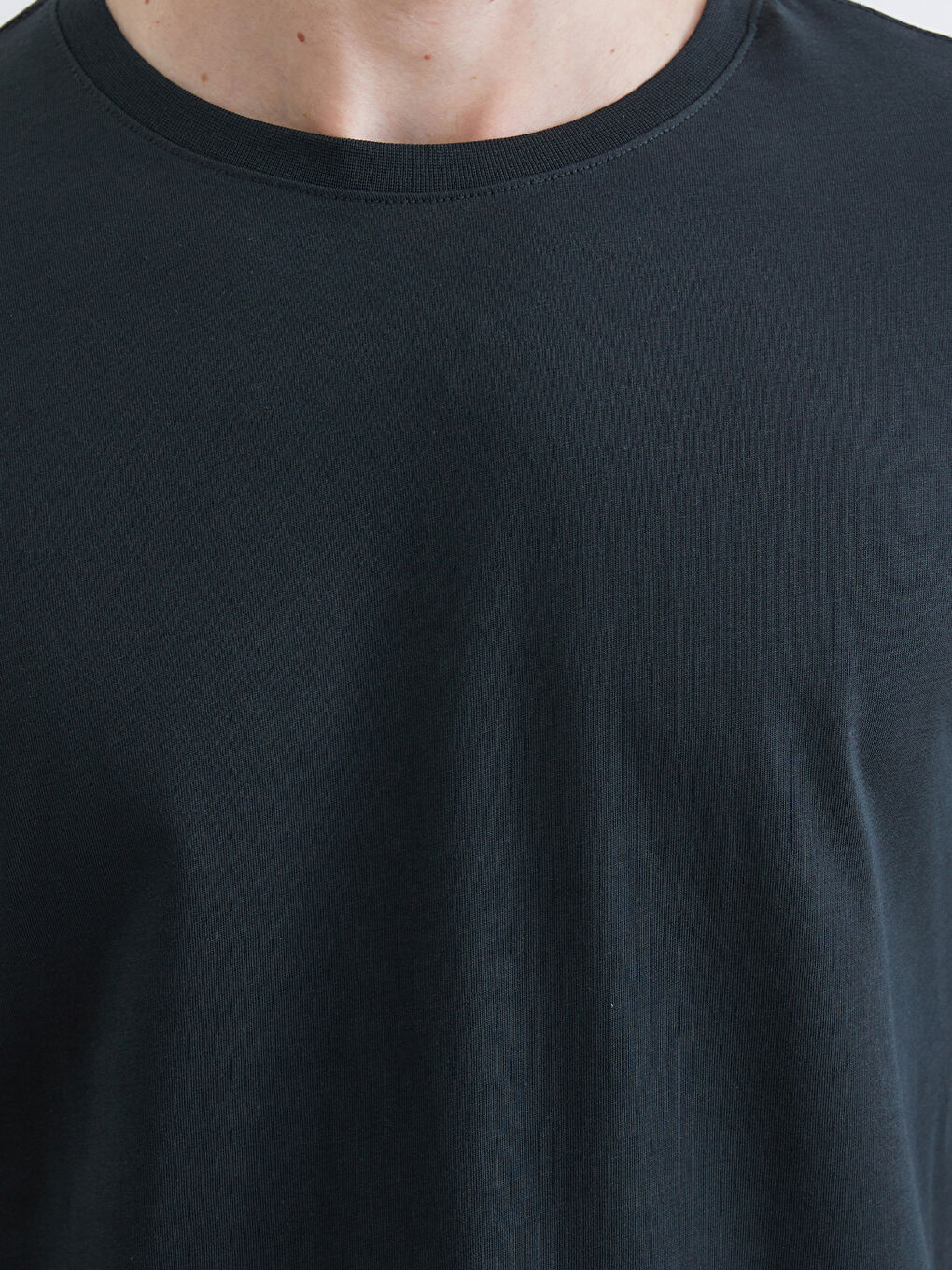 Haki Bisiklet Yaka Uzun Kollu Erkek Tişört-2