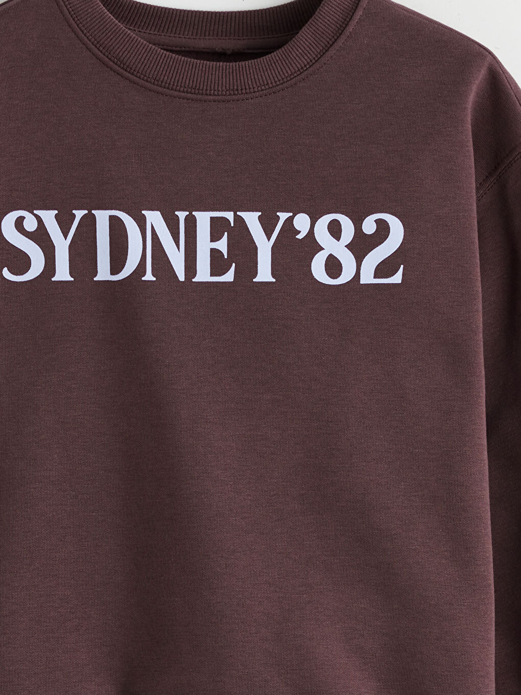 Қыздарға арналған принтті дөңгелек жағалы свитшот-2