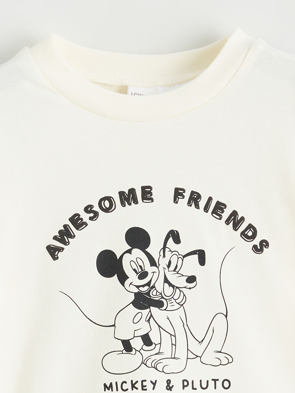 Mickey Mouse and Pluto Printed Baby Boys' T-Shirt-1