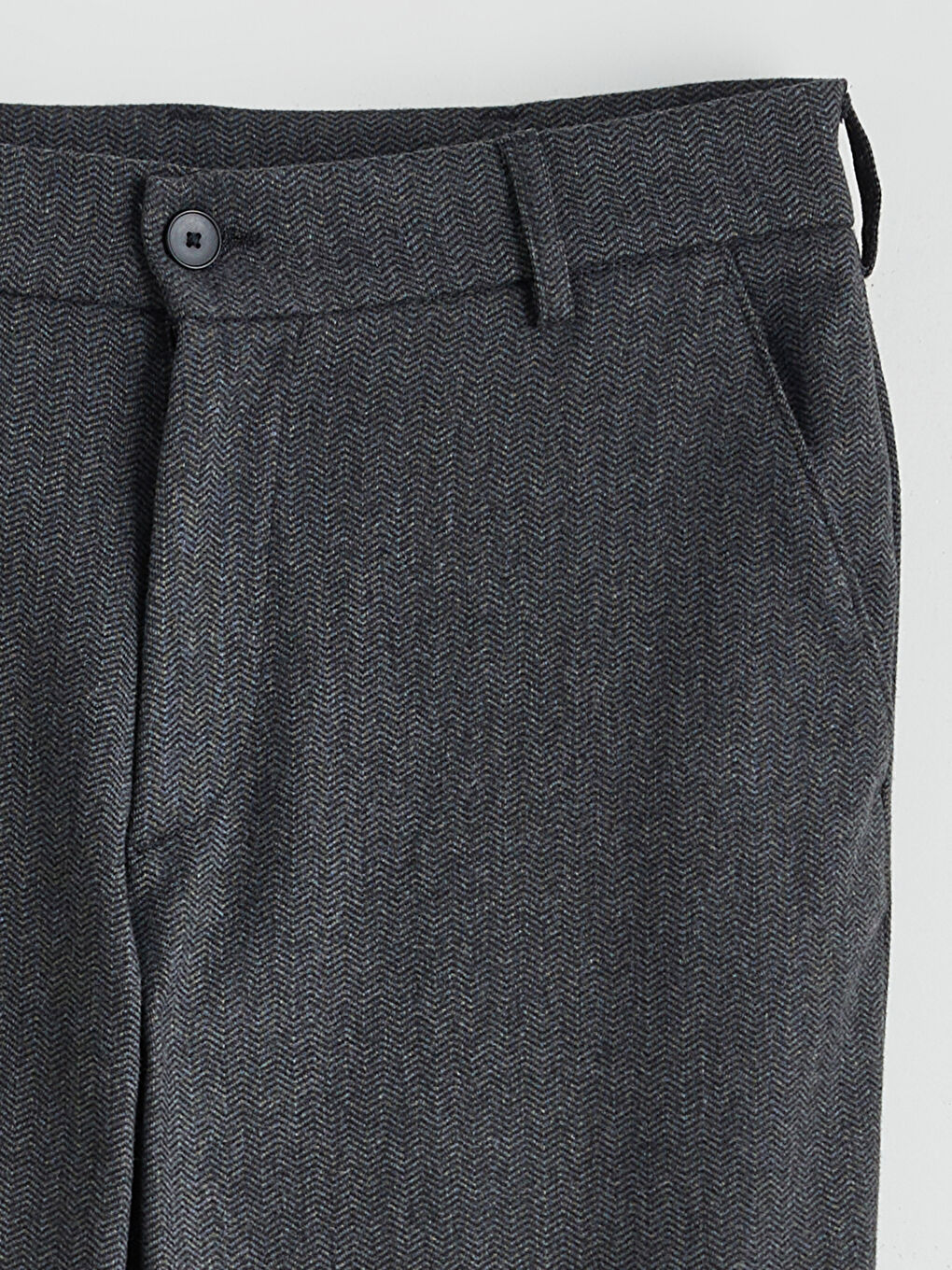 Antrasit Standart Kalıp Erkek Pantolon-6