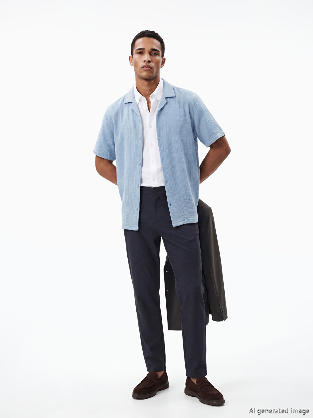 بنطلون رجال بقصة عادية