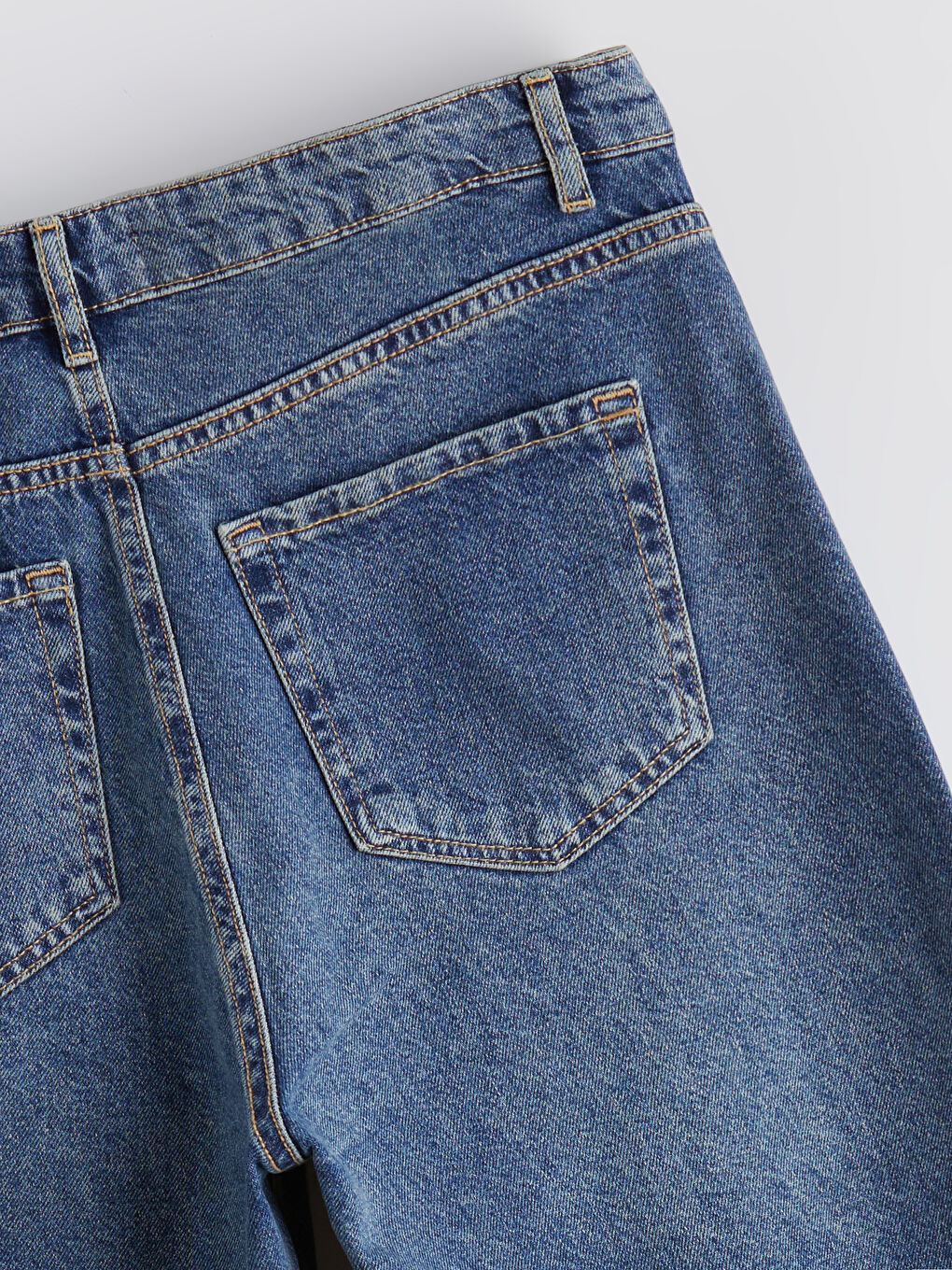 İndigo Baggy Fit Erkek Jean Pantolon-5