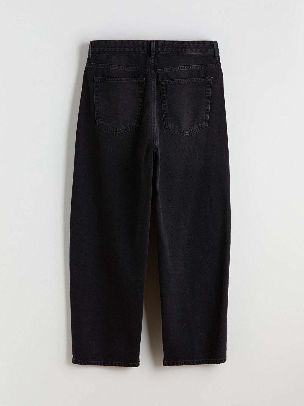 Siyah Baggy Fit Erkek Jean Pantolon-5