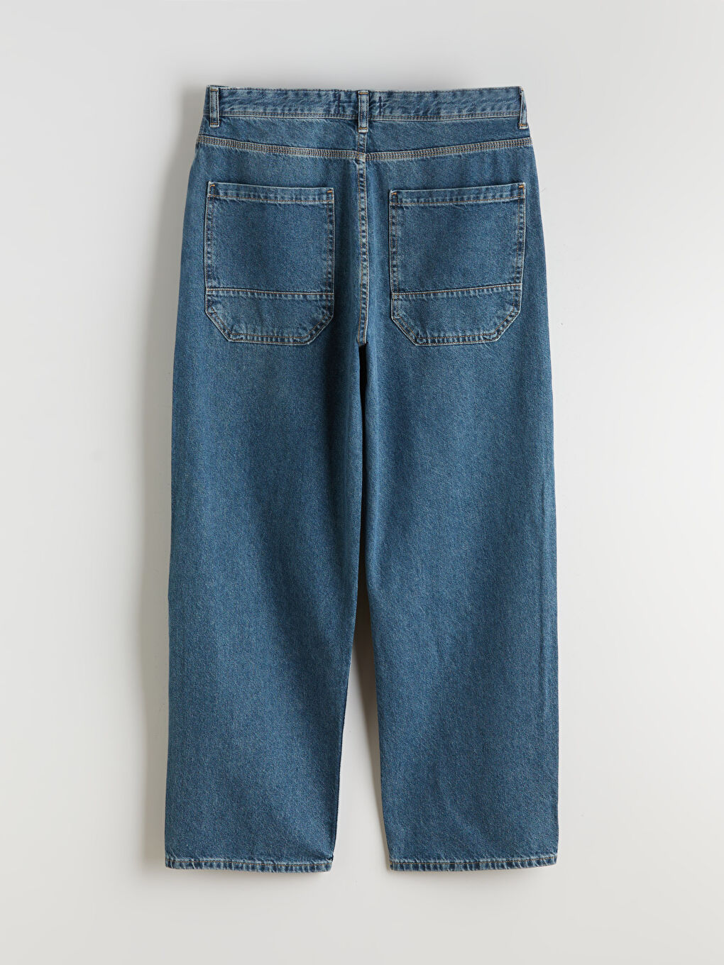 İndigo Baggy Fit Erkek Jean Pantolon-5