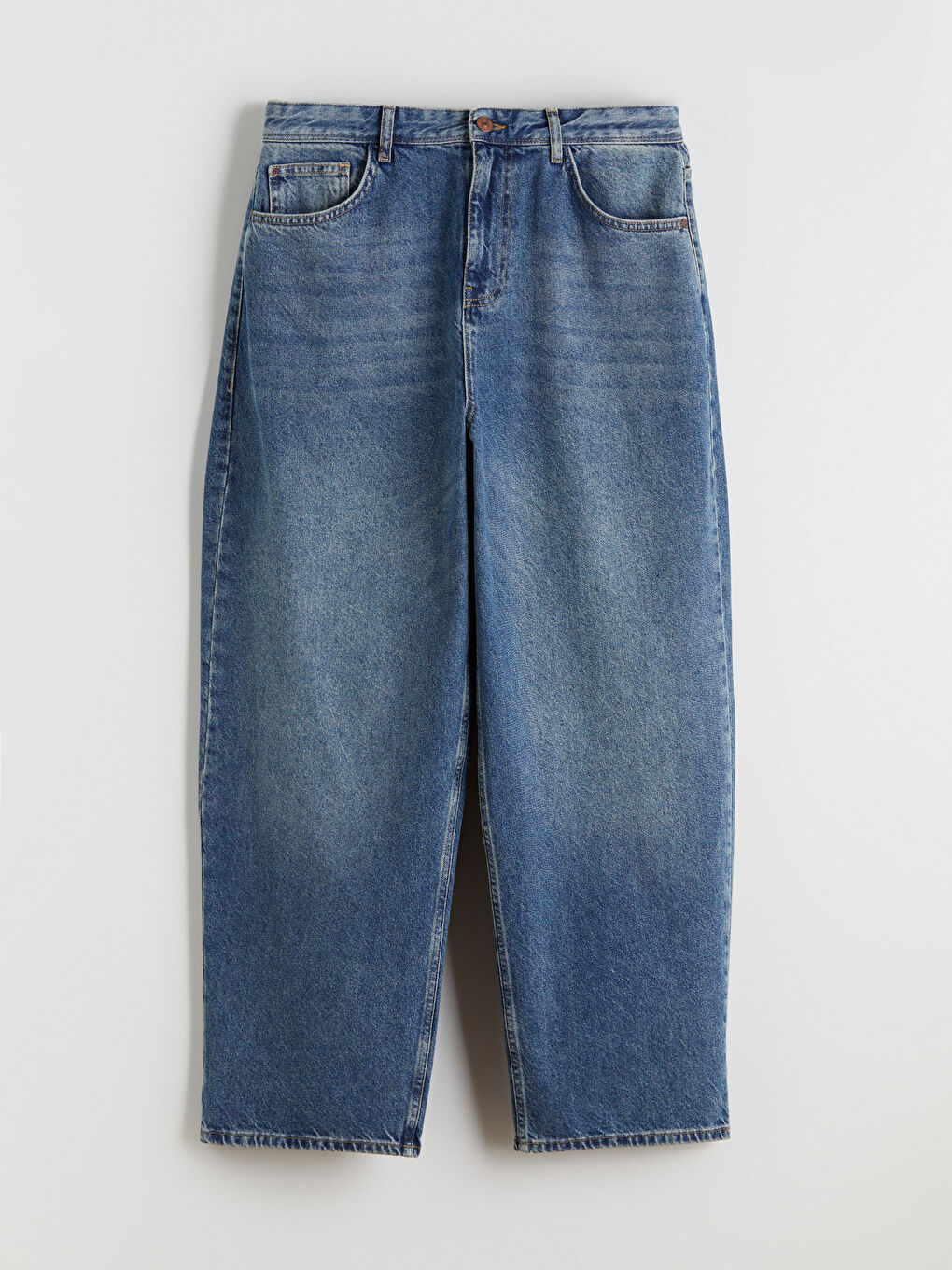 İndigo Baggy Fit Erkek Jean Pantolon-4