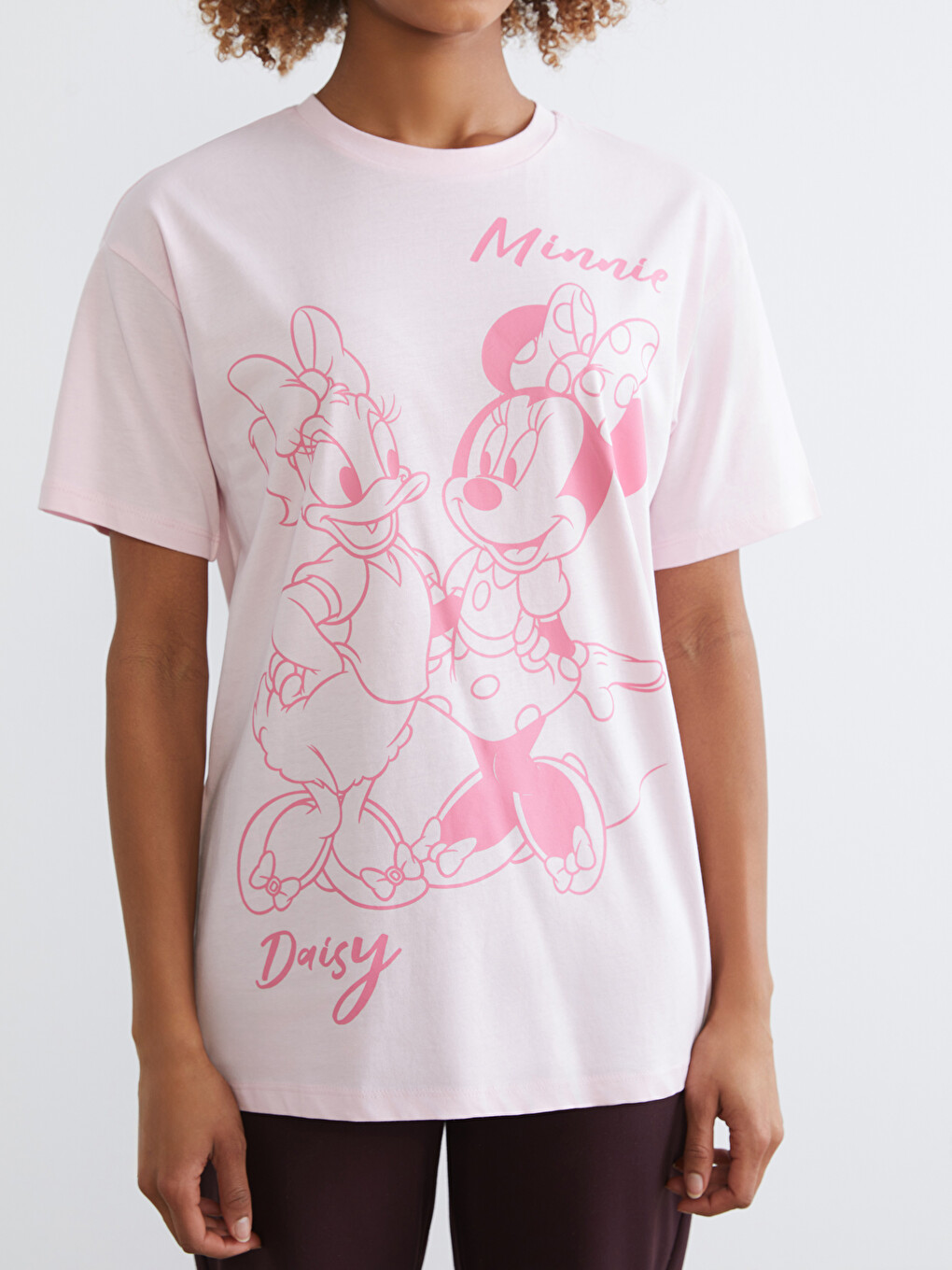 Široka Štampana Minnie Mouse Majica Kratkih Rukava Za Žene-2