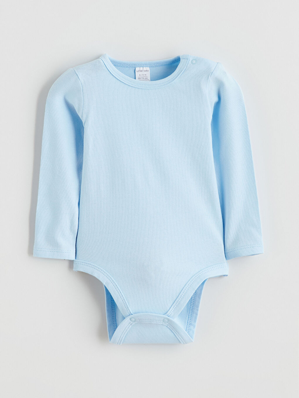 Ekru Bisiklet Yaka Erkek Bebek Çıtçıtlı Bodysuit 2'li-1