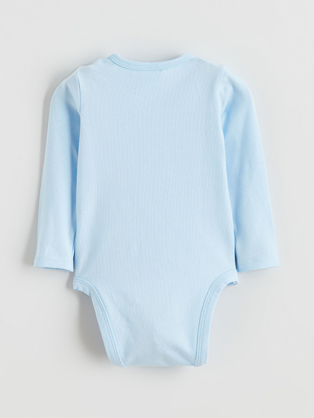 Ekru Bisiklet Yaka Erkek Bebek Çıtçıtlı Bodysuit 2'li-4