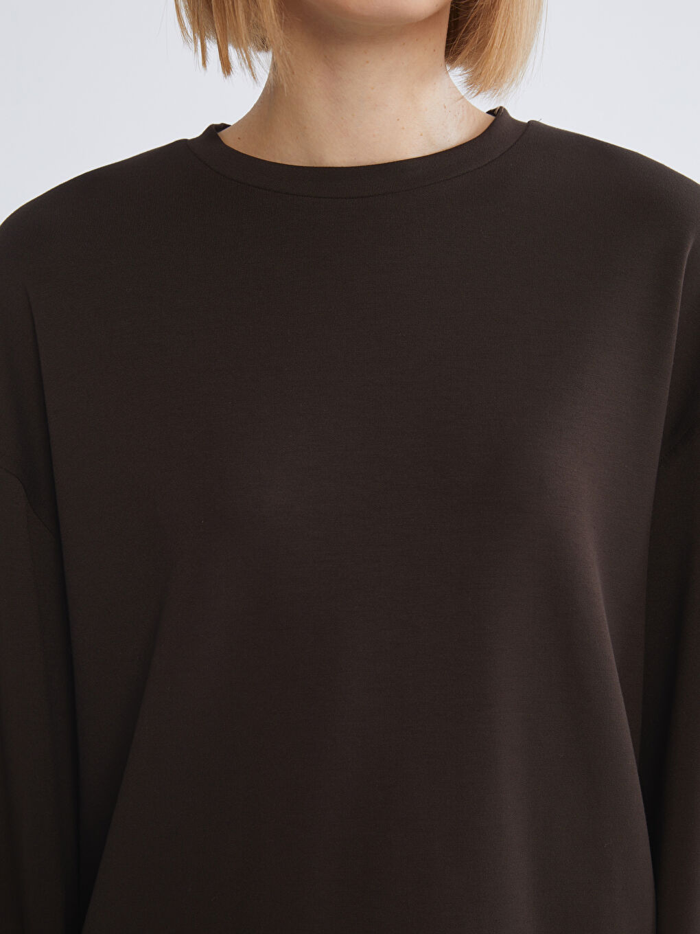 Crew Neck Oversize Women's Sweatshirt-2