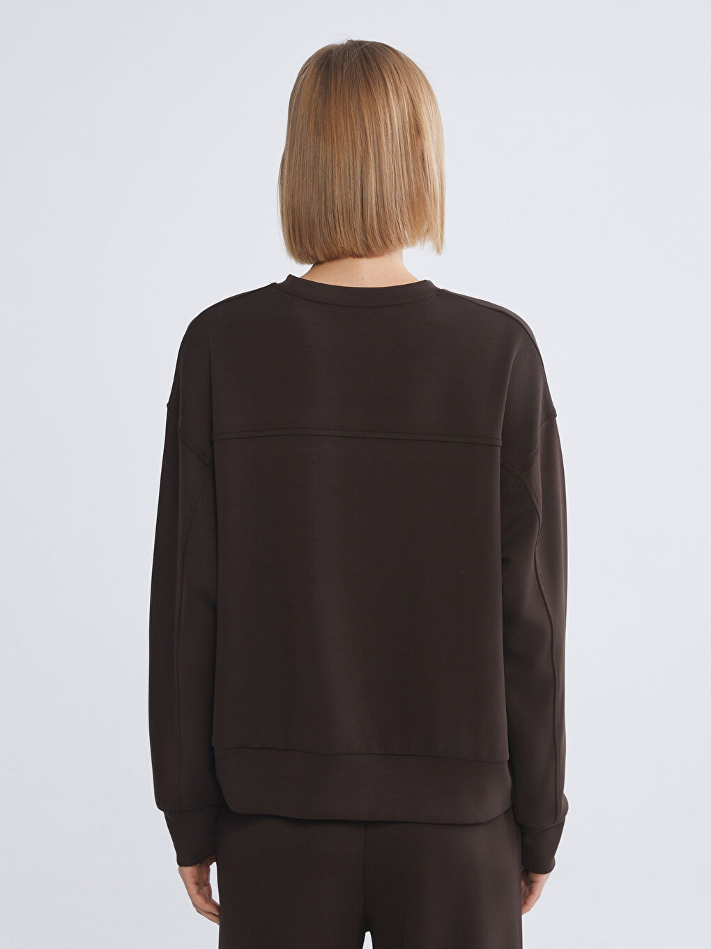 Crew Neck Oversize Women's Sweatshirt-3