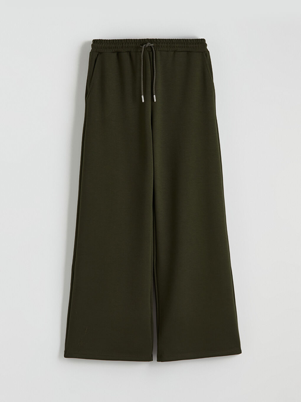 Elasticated Waist Wide Leg Women's Sweatpants-4