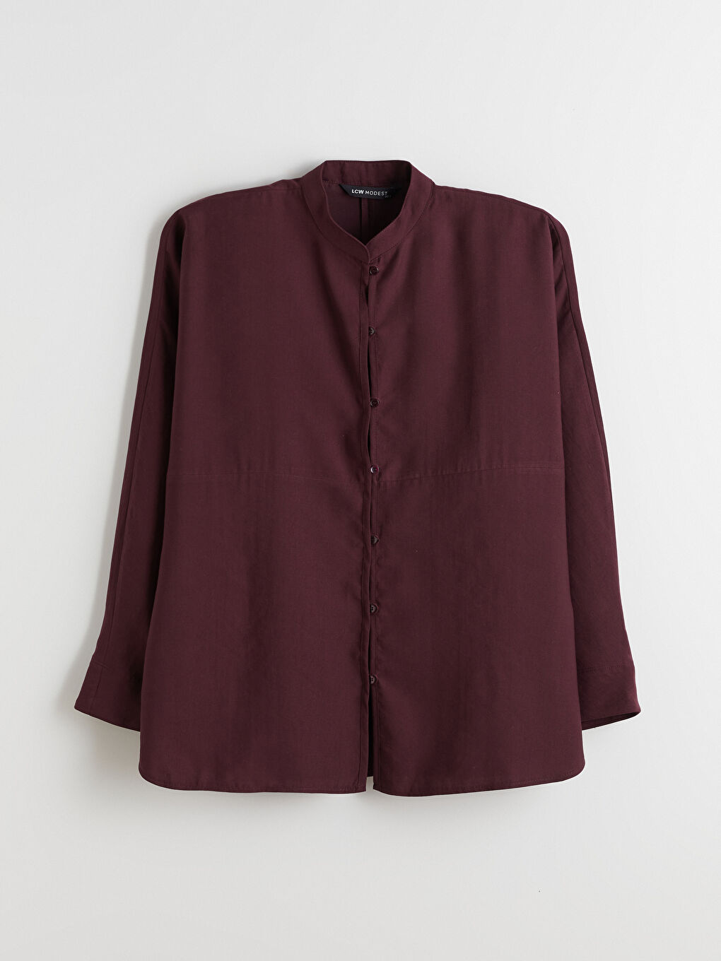 Mürdüm Oversize Kadın Gömlek Tunik-4