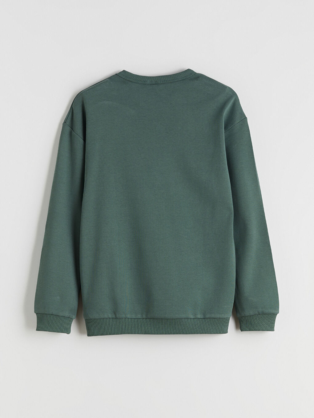Yeşil Bisiklet Yaka Erkek Çocuk Sweatshirt-2