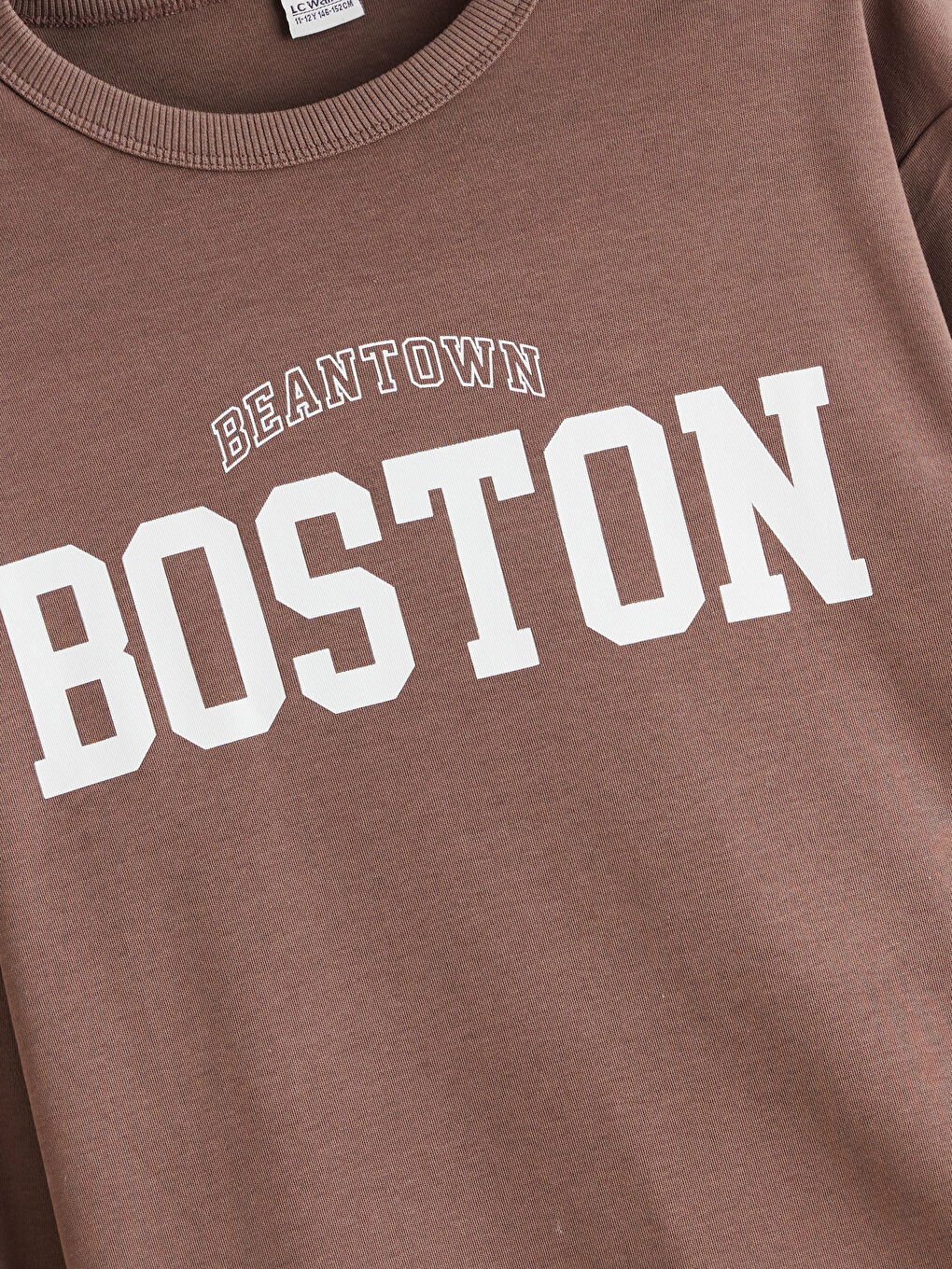 Crew Neck Boston Printed Boys' T-Shirt-1