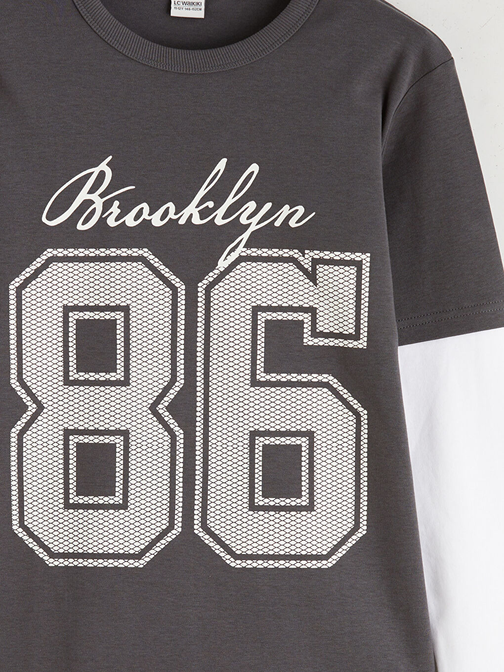 Crew Neck Printed Boys' T-Shirt-2