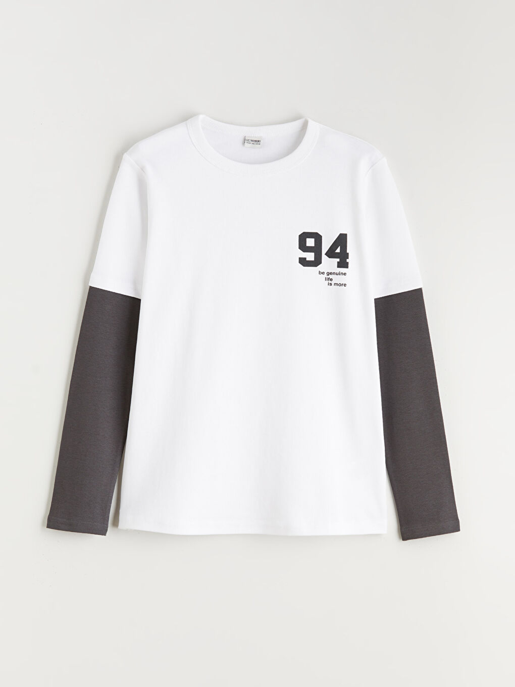 Crew Neck Printed Boys' T-Shirt