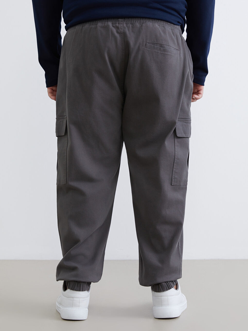 Antrasit Standart Kalıp Erkek Kargo Pantolon-3