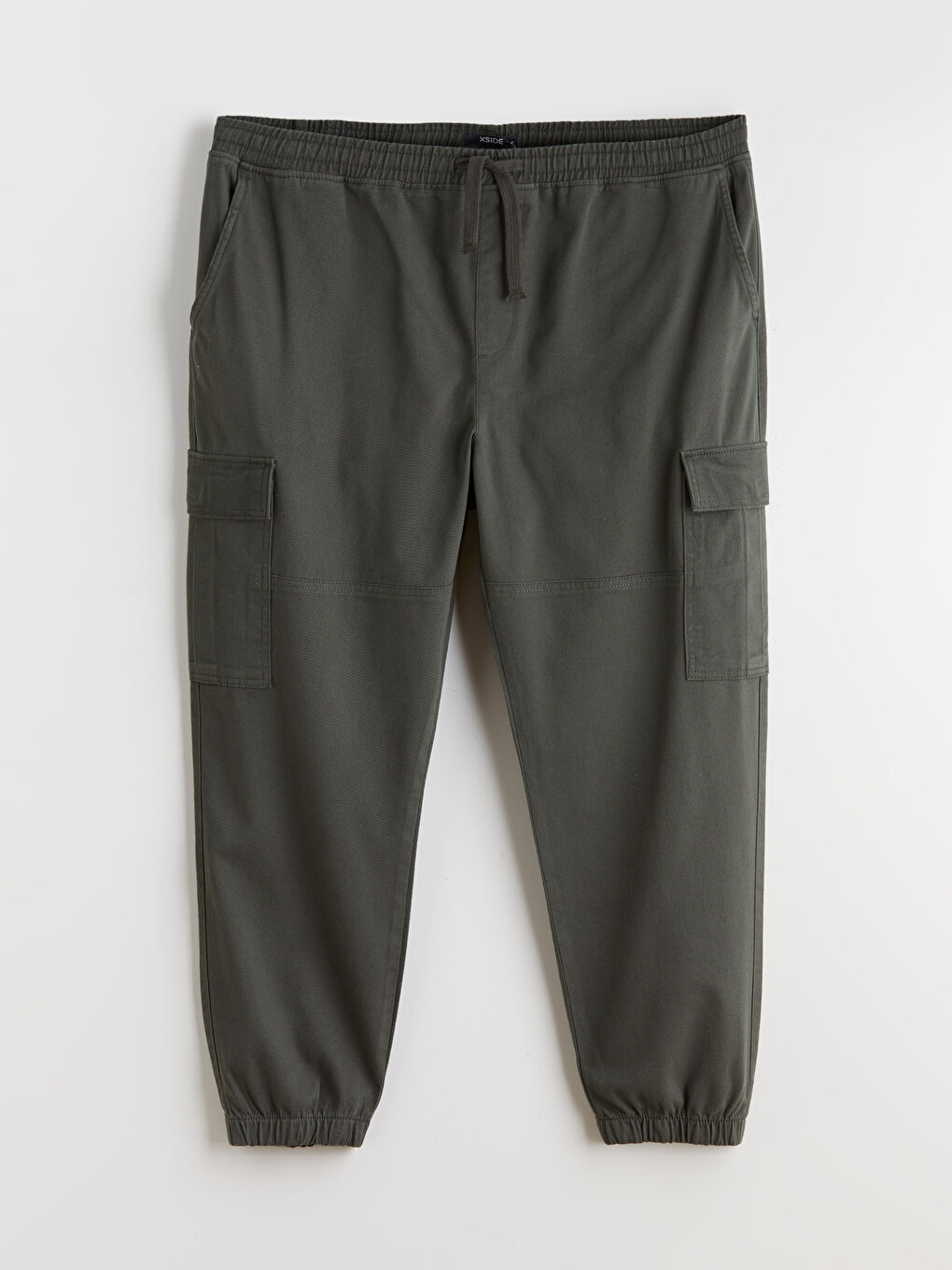 Yeşil Standart Kalıp Erkek Kargo Pantolon-4