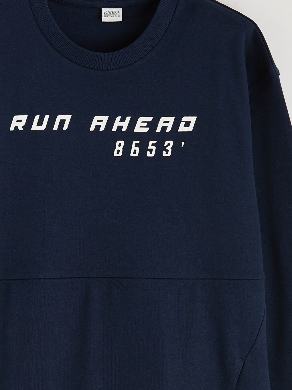 Crew Neck Printed Boys' Sweatshirt-2