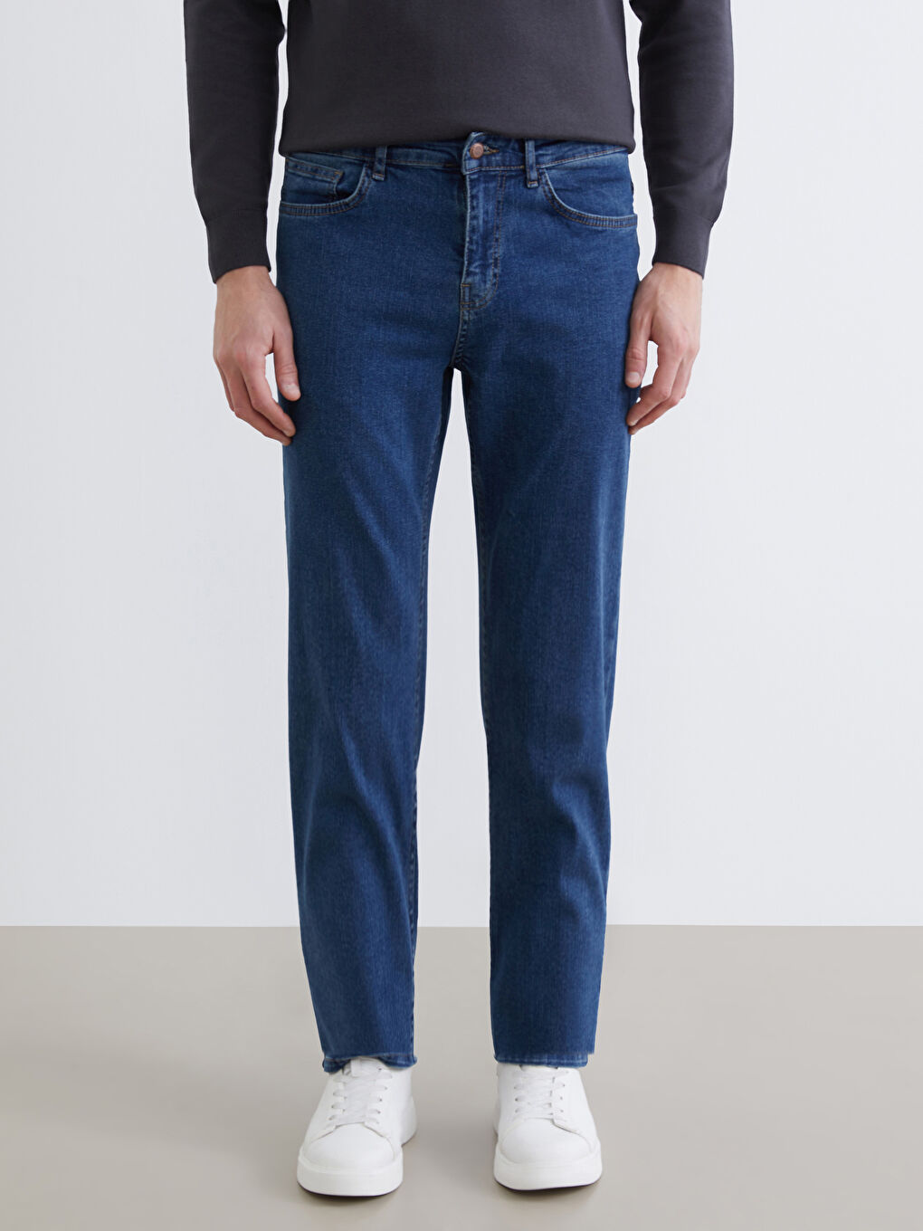 İndigo 790 Rahat Kalıp Erkek Jean Pantolon-1