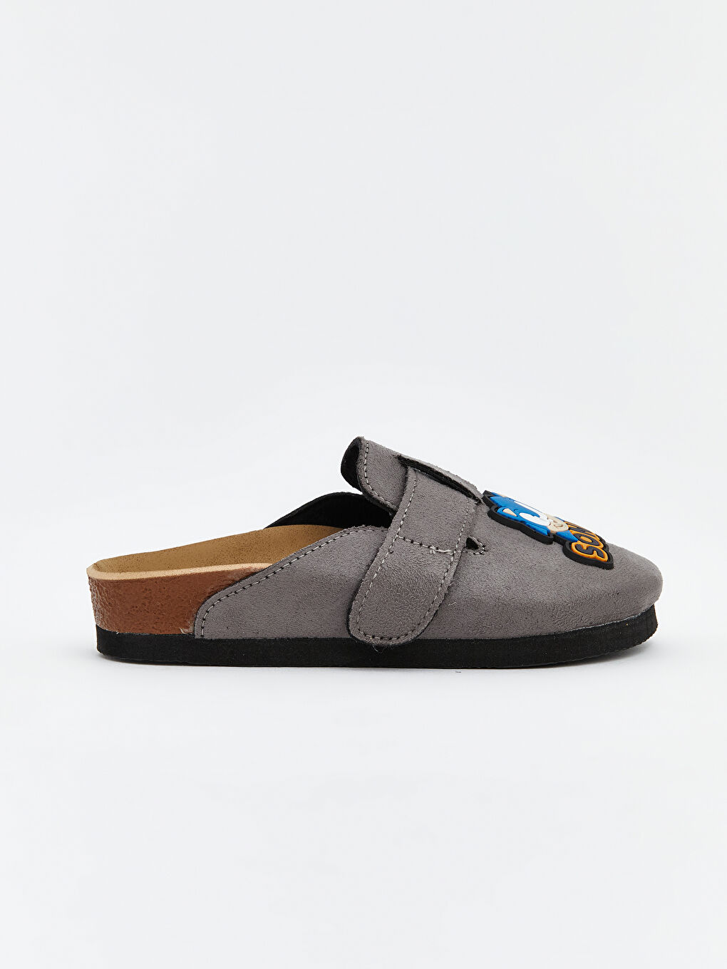 Gri Sonic Baskılı Erkek Çocuk Terlik-1