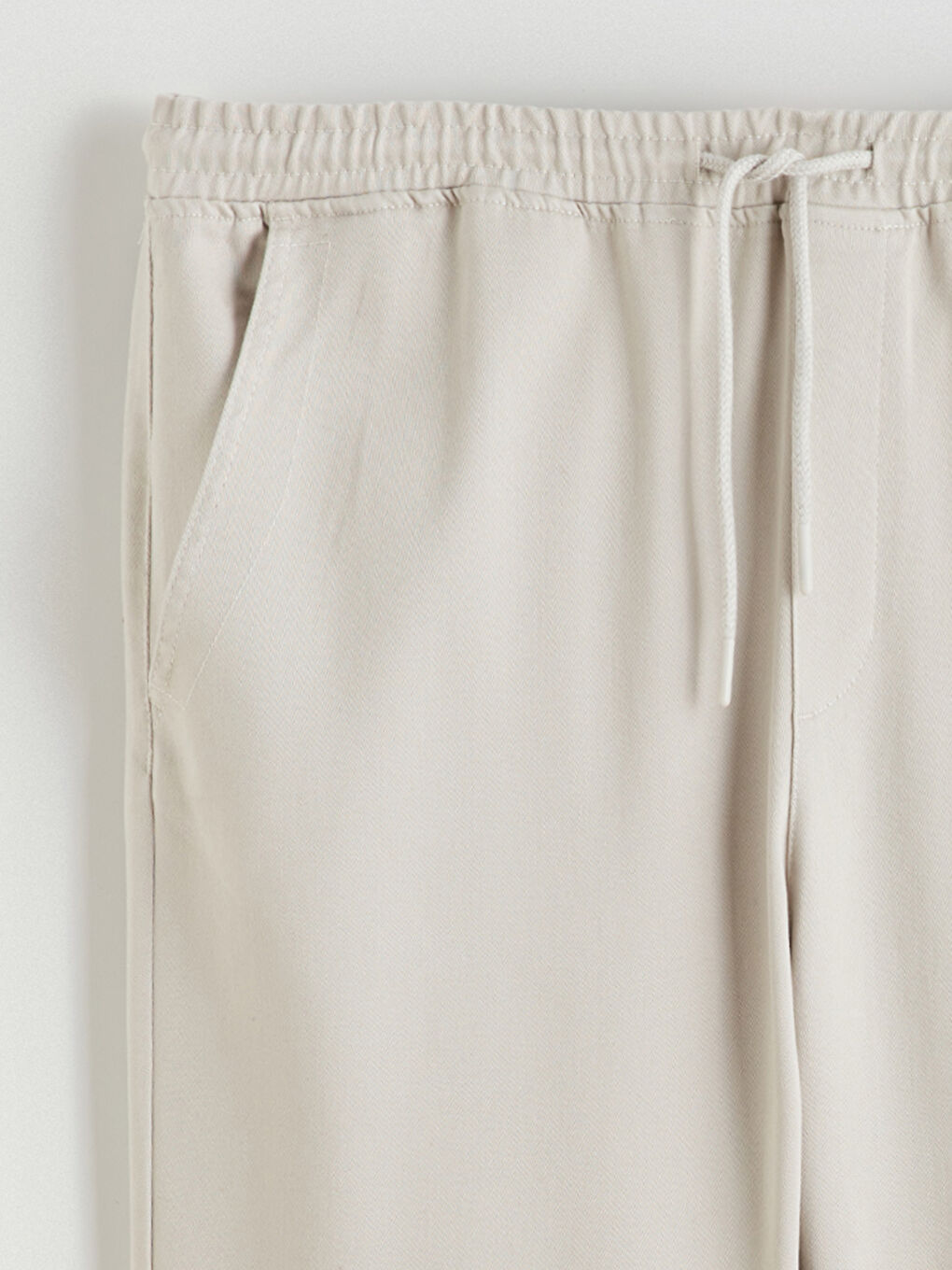 Bej Slim Fit Armürlü Erkek Pantolon-9