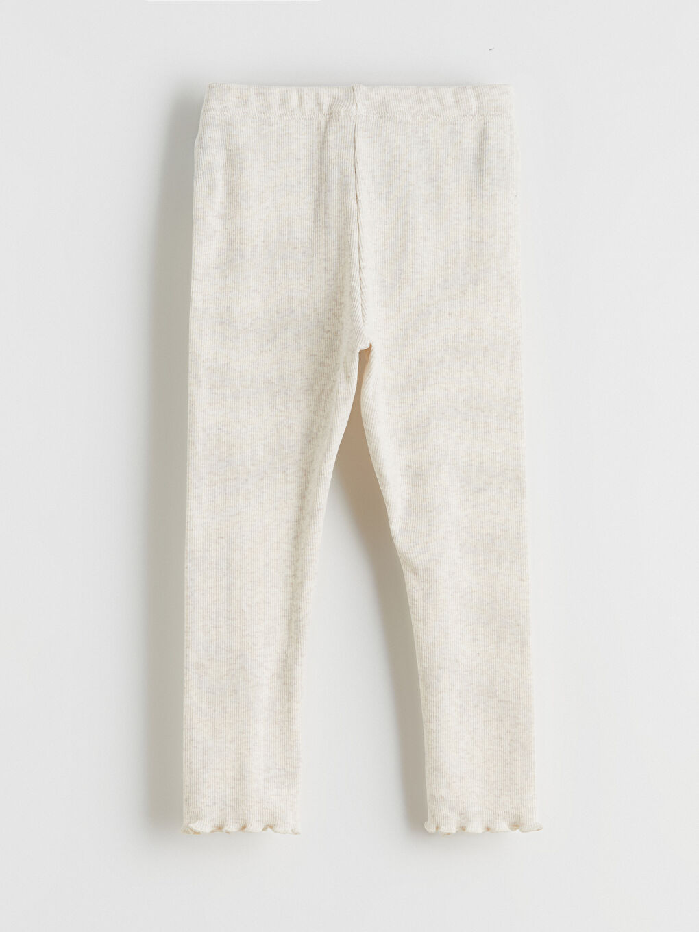 Bej Beli Lastikli Kız Çocuk Pijama Alt-3