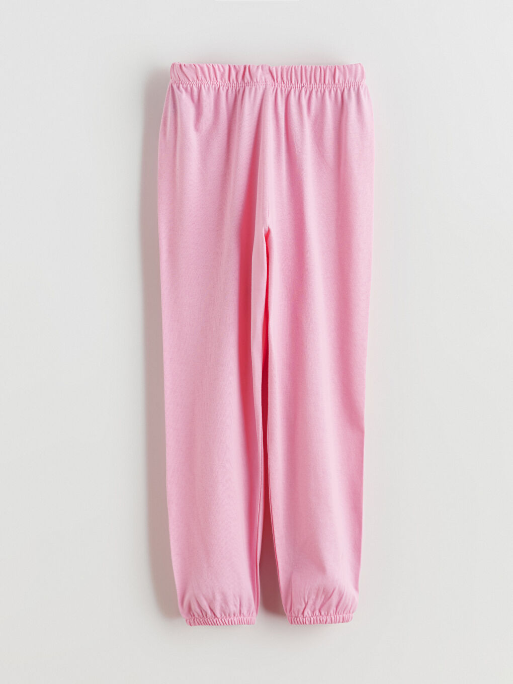 Pembe Beli Lastikli Kız Çocuk Pijama Alt-3
