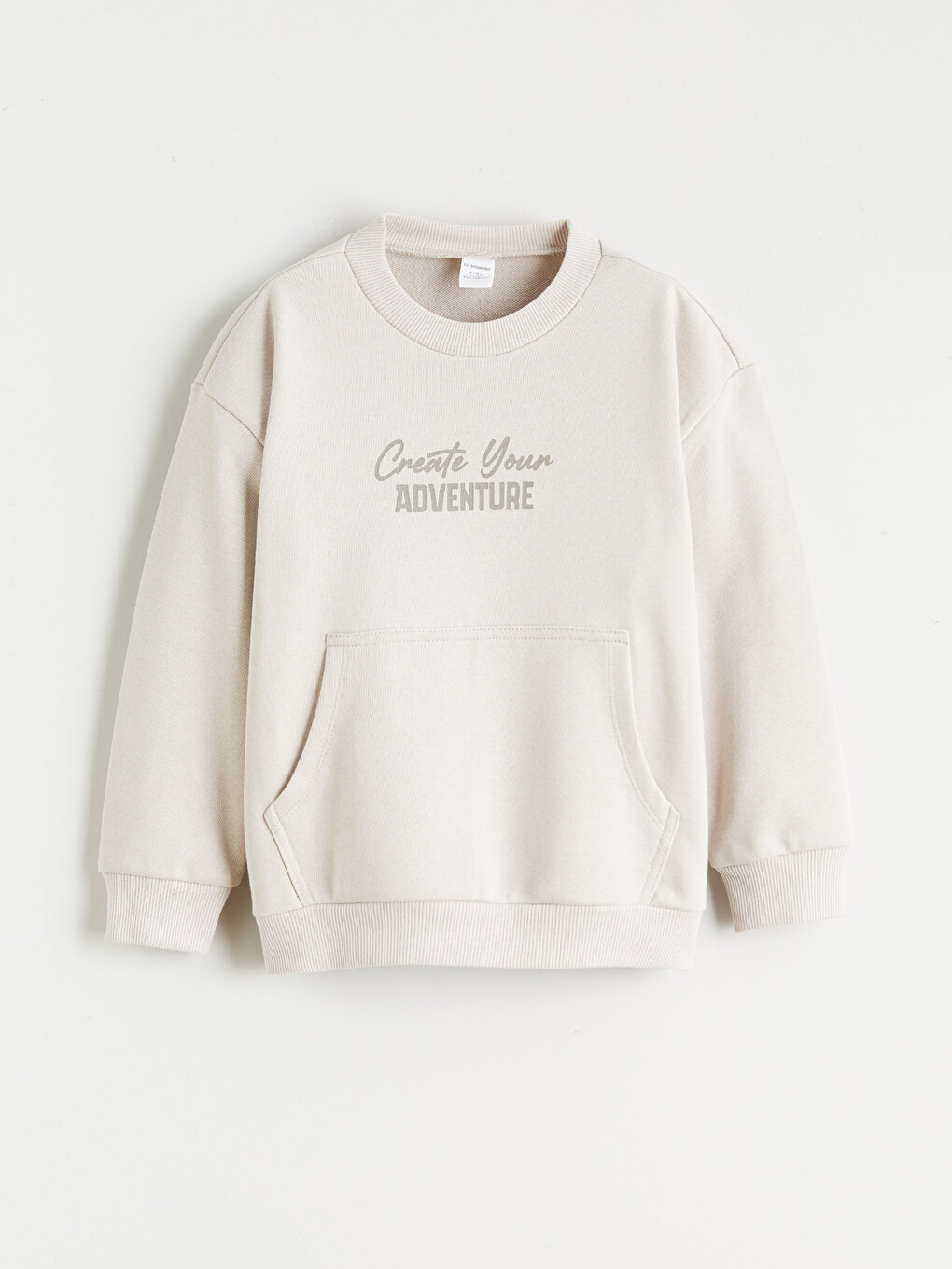 Gri Baskılı Erkek Çocuk Sweatshirt
