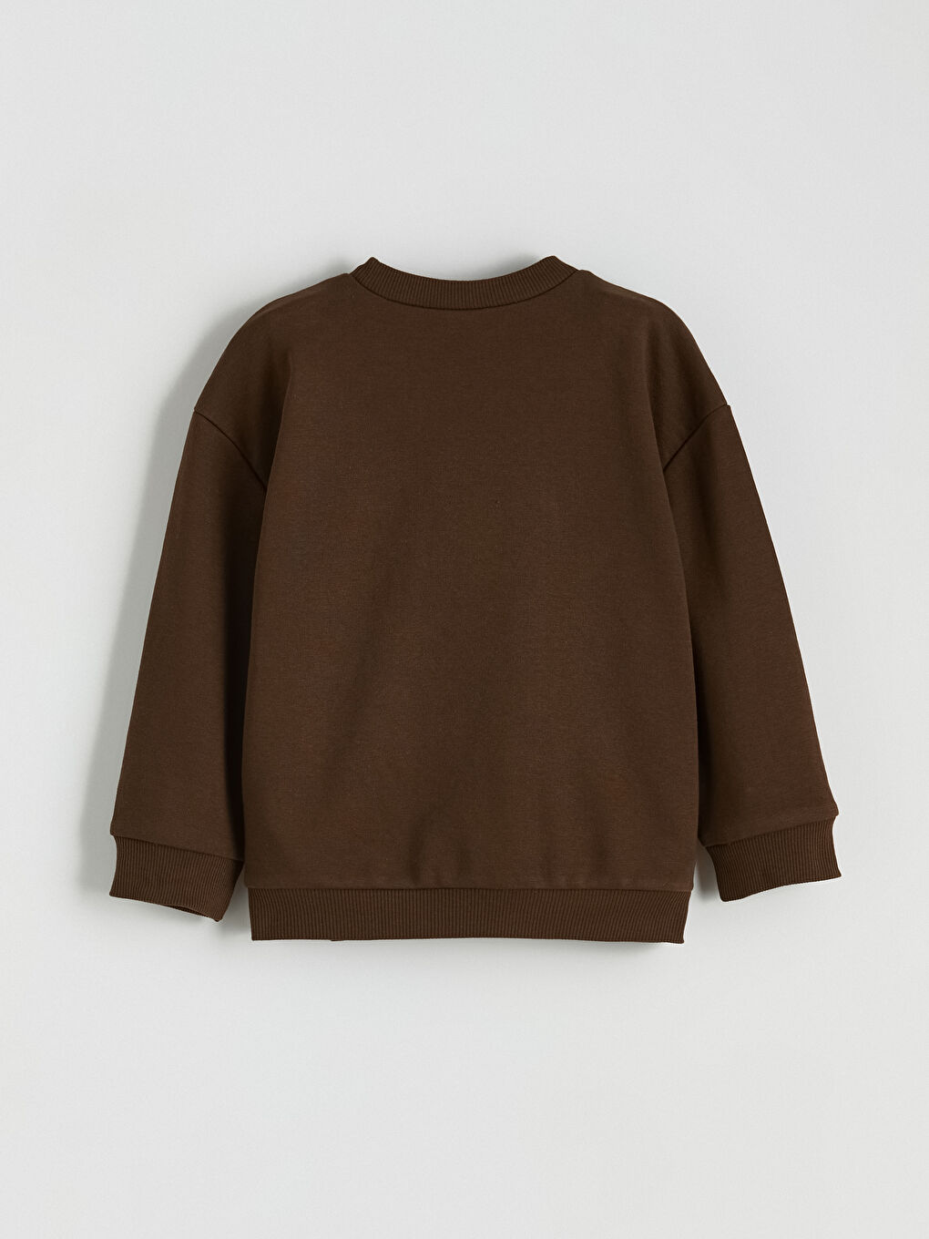 Kahverengi Baskılı Erkek Çocuk Sweatshirt-1