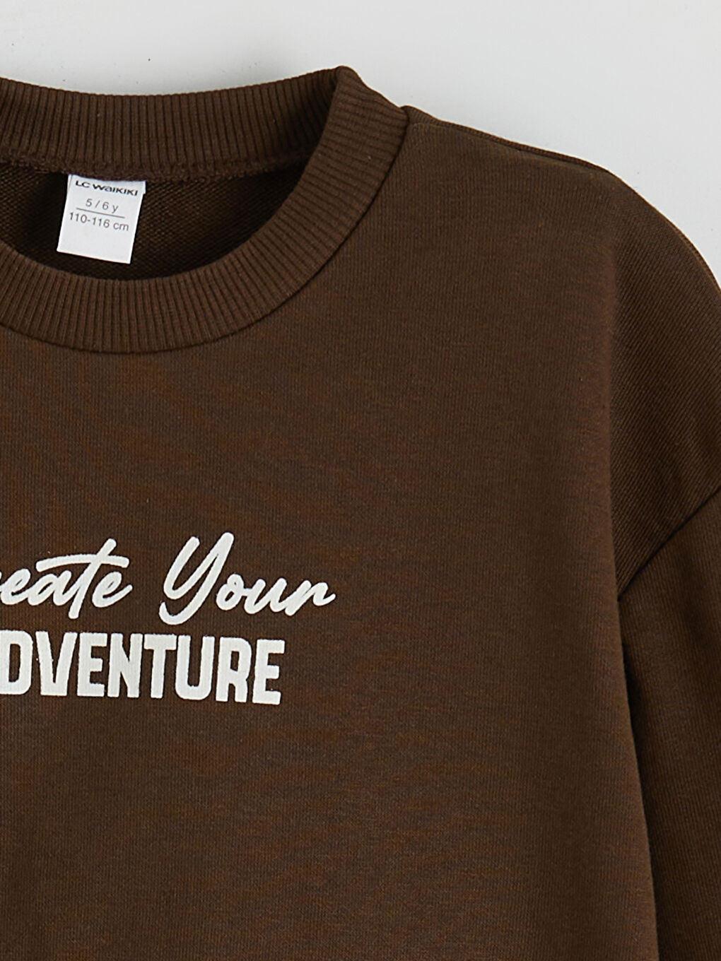 Kahverengi Baskılı Erkek Çocuk Sweatshirt-2
