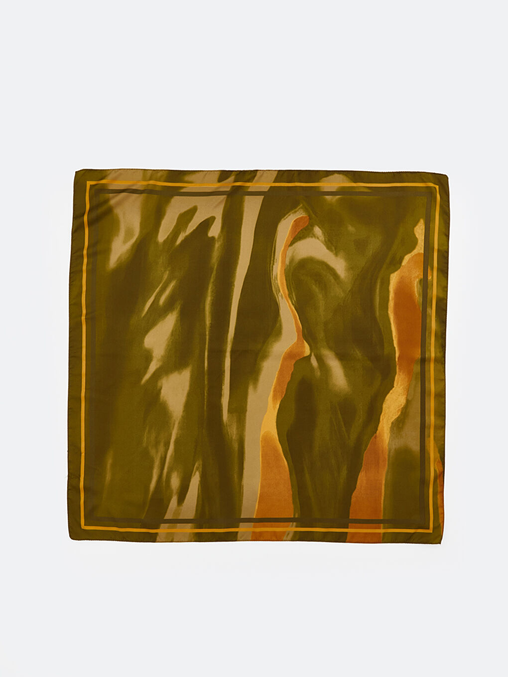 Yeşil Desenli Kadın Fular-2