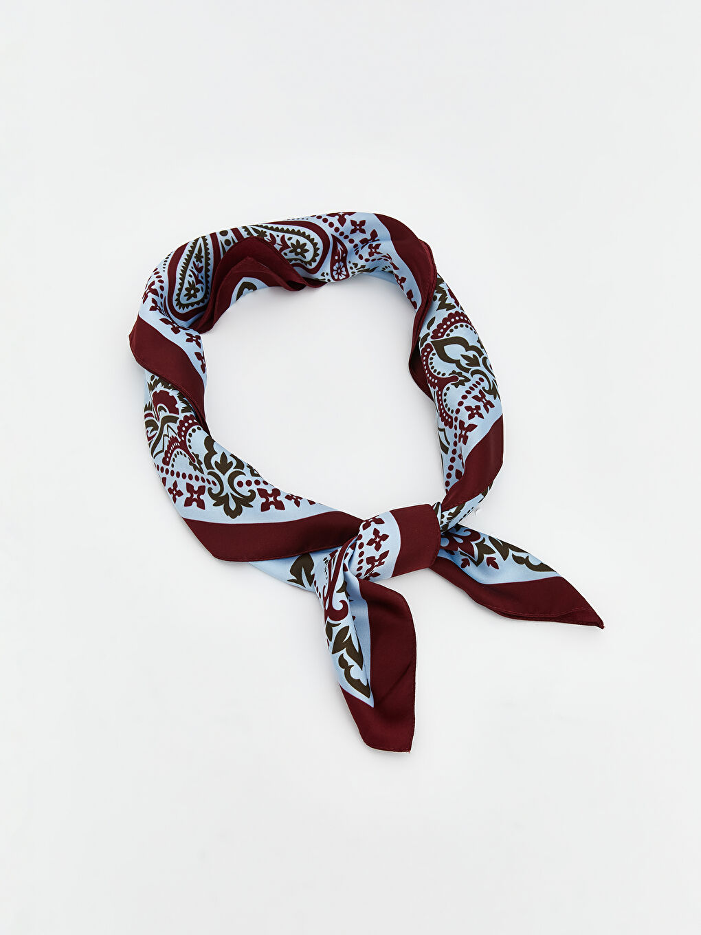 Mavi Desenli Kadın Fular