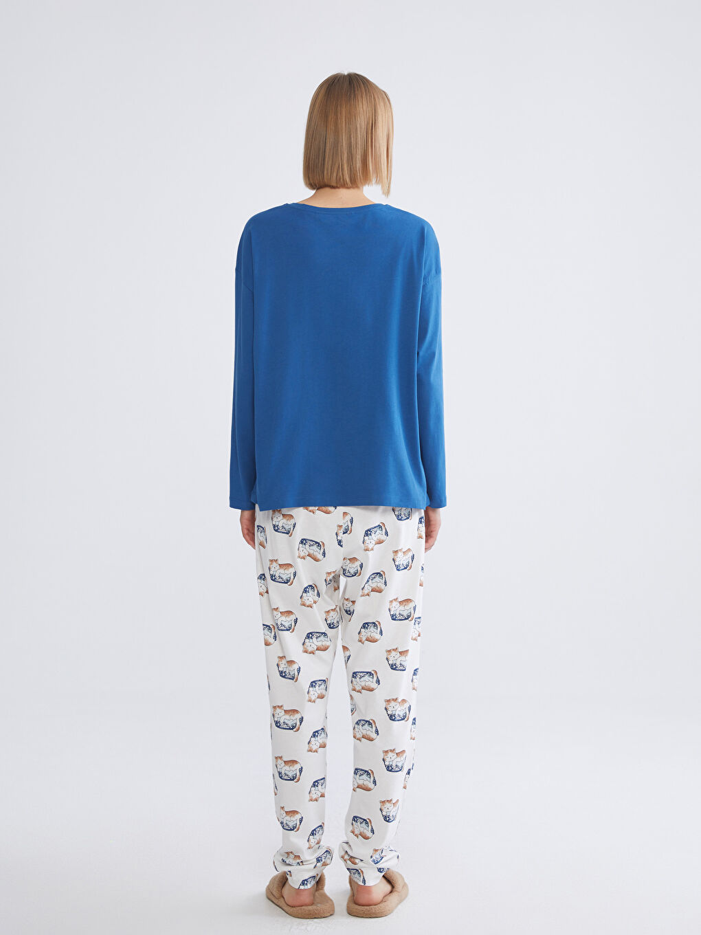 Жена Екрю Комплект пижами-3