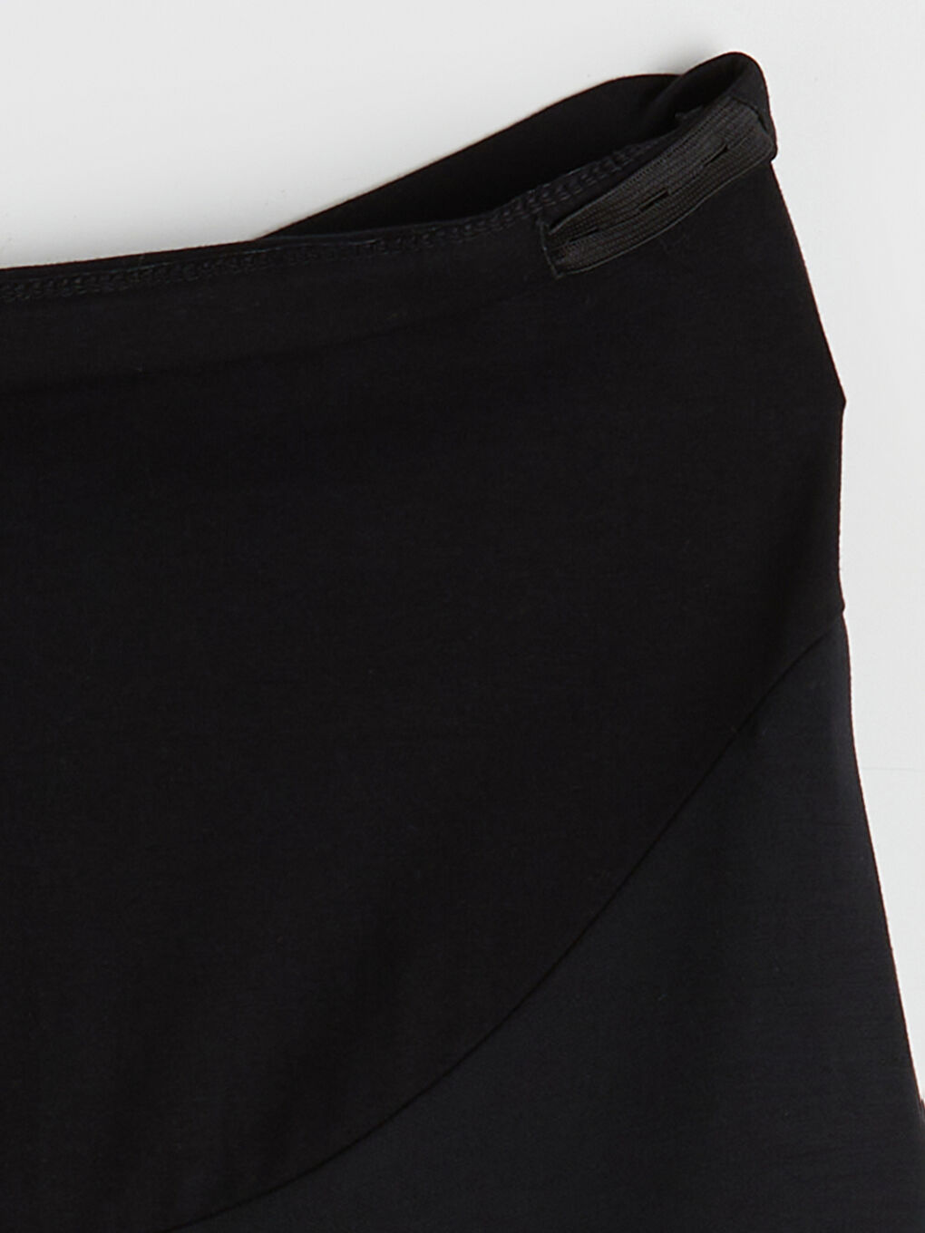 Siyah Karın Panelli İspanyol Paça Hamile Tayt-6