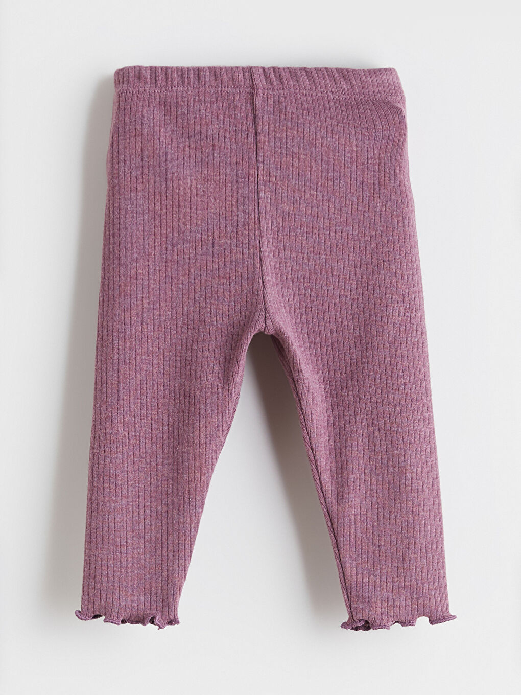 Mürdüm Bisiklet Yaka Kız Bebek Sweatshirt ve Tayt-6