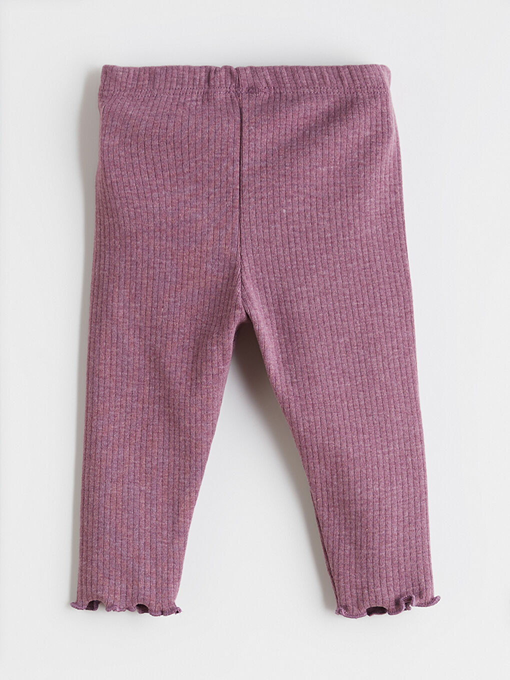 Mürdüm Bisiklet Yaka Kız Bebek Sweatshirt ve Tayt-8