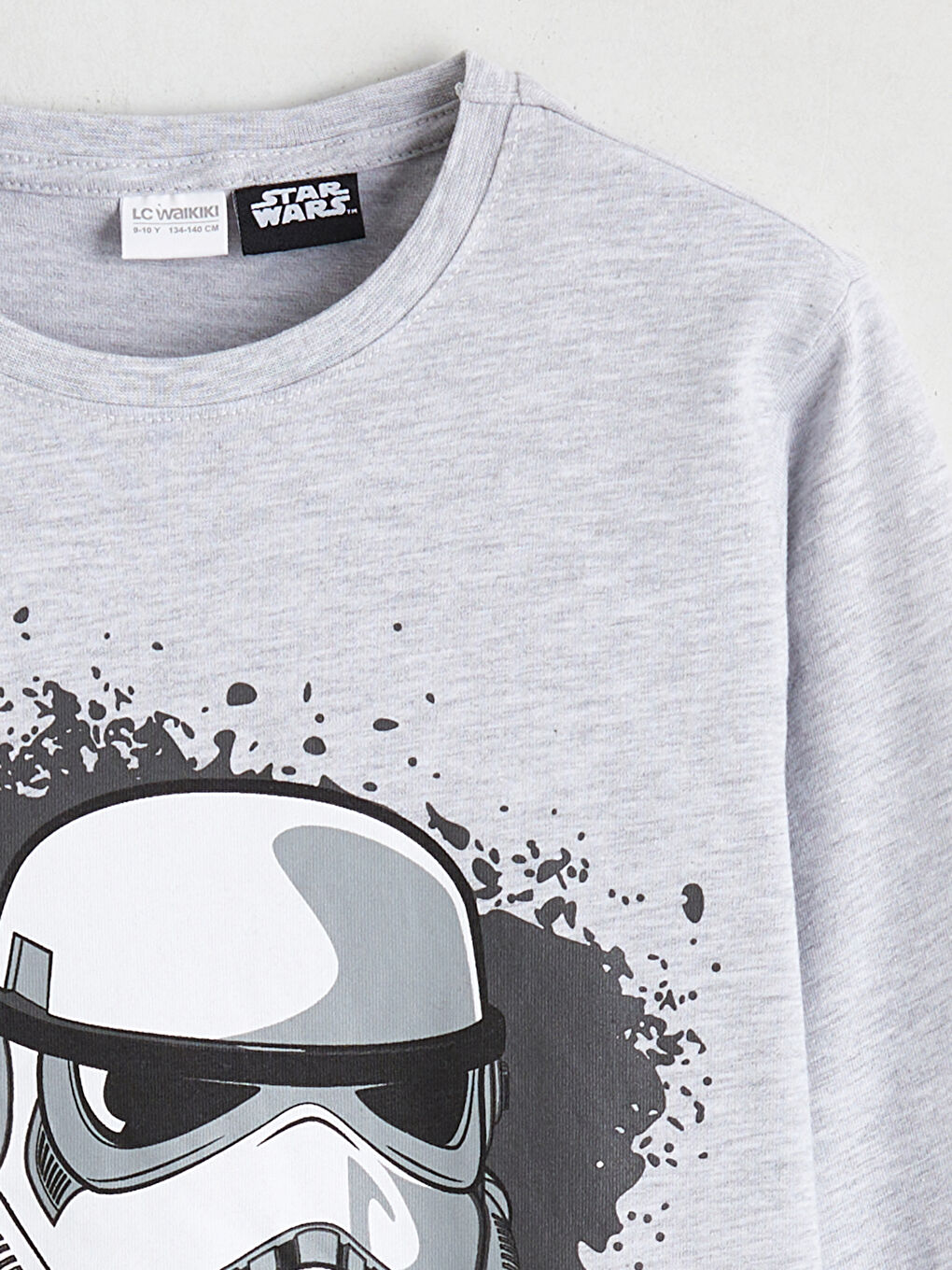 Crew Neck Star Wars Printed Boys' Pyjama Set-2