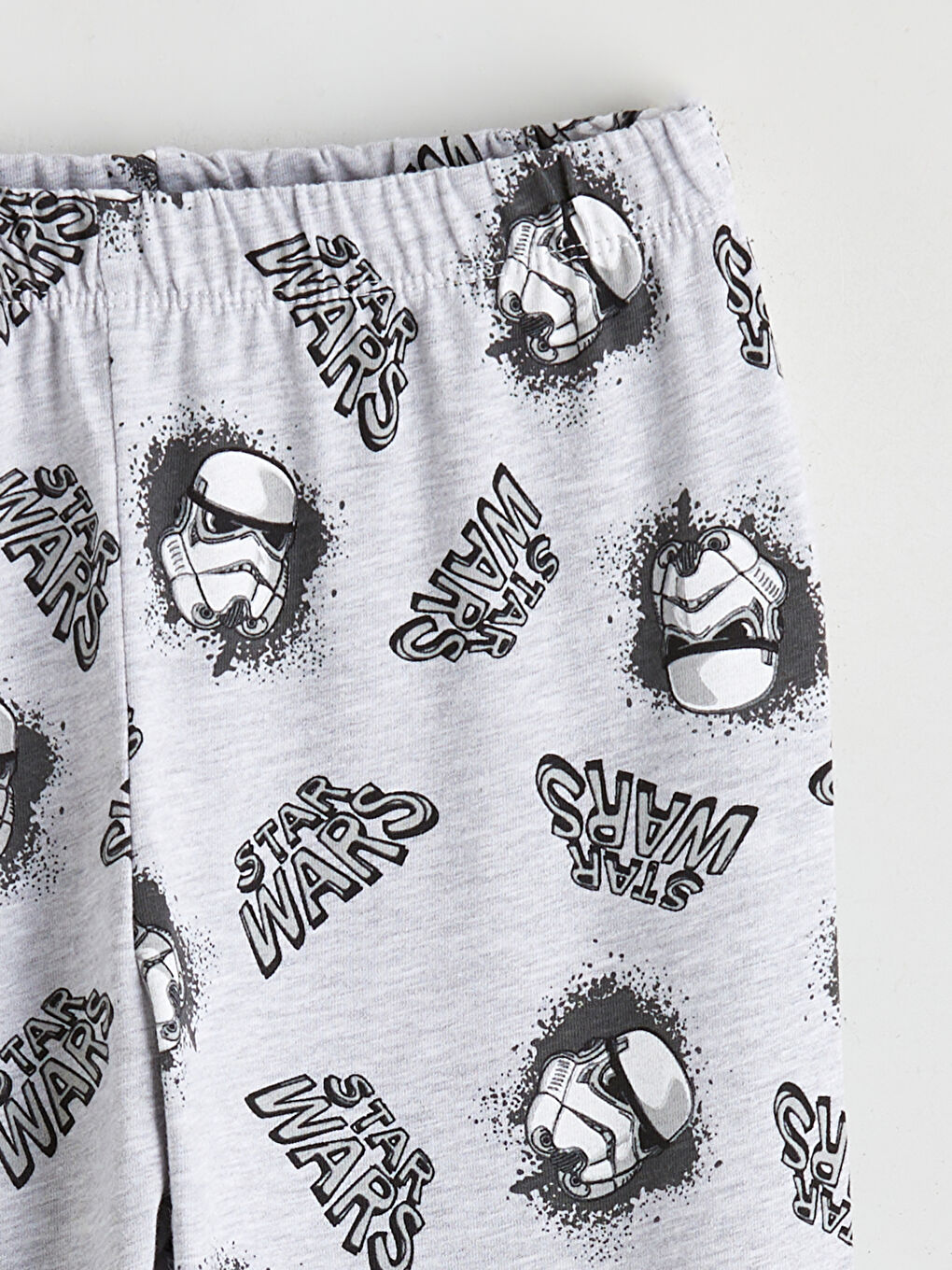 Crew Neck Star Wars Printed Boys' Pyjama Set-5