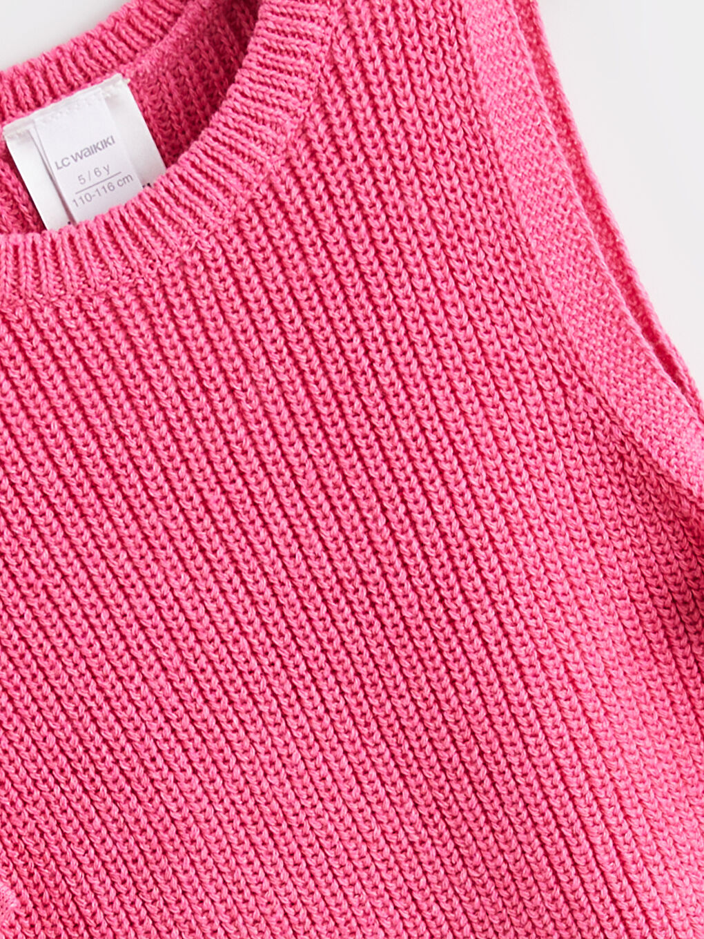 Pembe Çizgili Poplin Kız Çocuk Gömlek ve Süveter-2