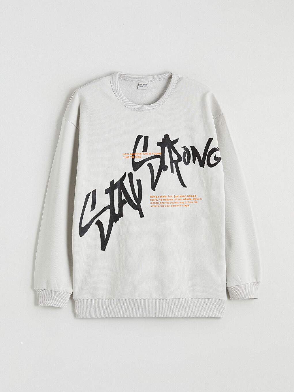 Bej Bisiklet Yaka Erkek Çocuk Eşofman Takımı-1