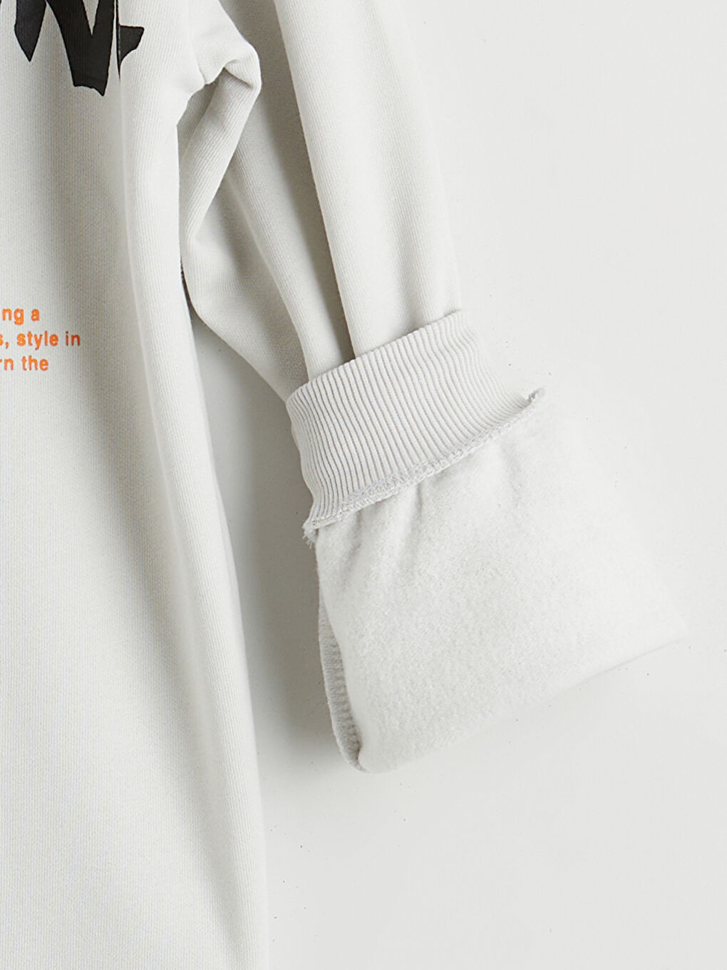 Bej Bisiklet Yaka Erkek Çocuk Eşofman Takımı-2