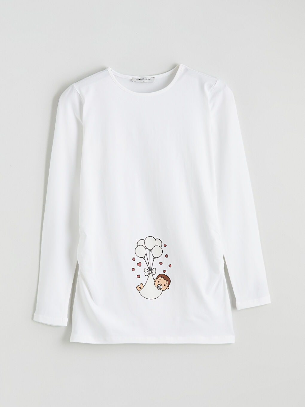 Ženska majica sa printom i okruglim izrezom-5