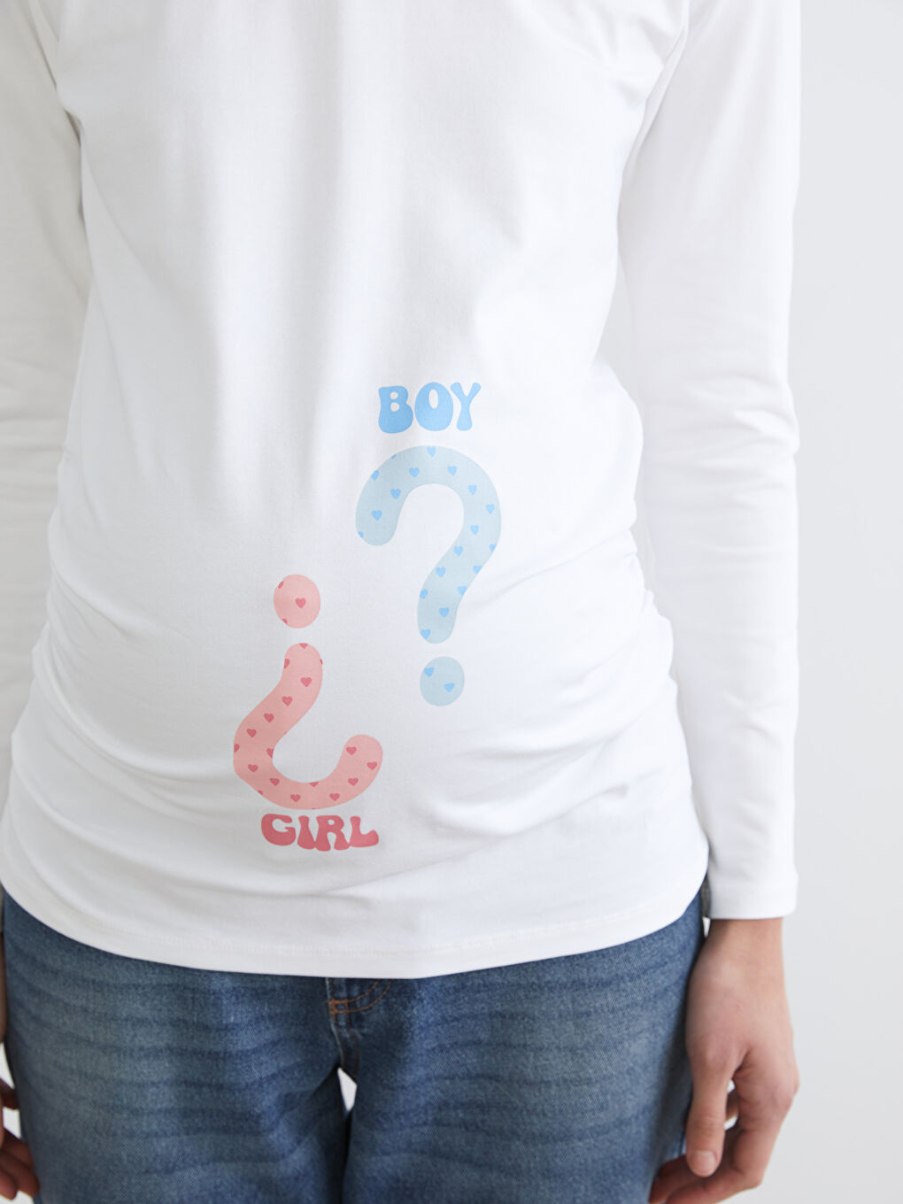 Ženska majica sa printom i okruglim izrezom-2