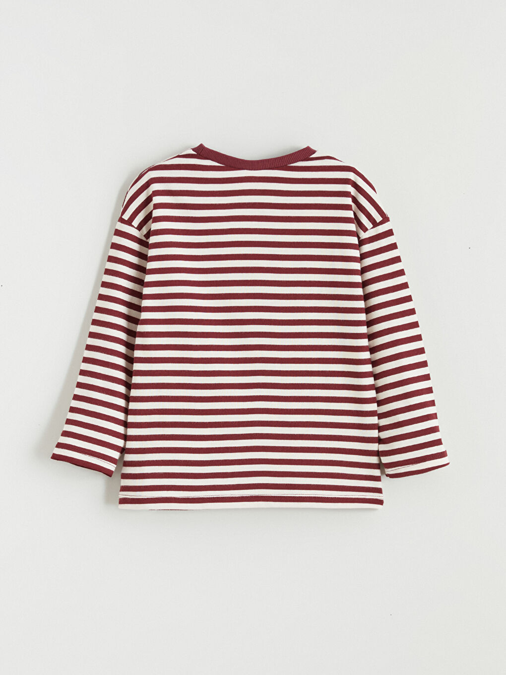 Crew Neck Striped Girls' T-Shirt-2