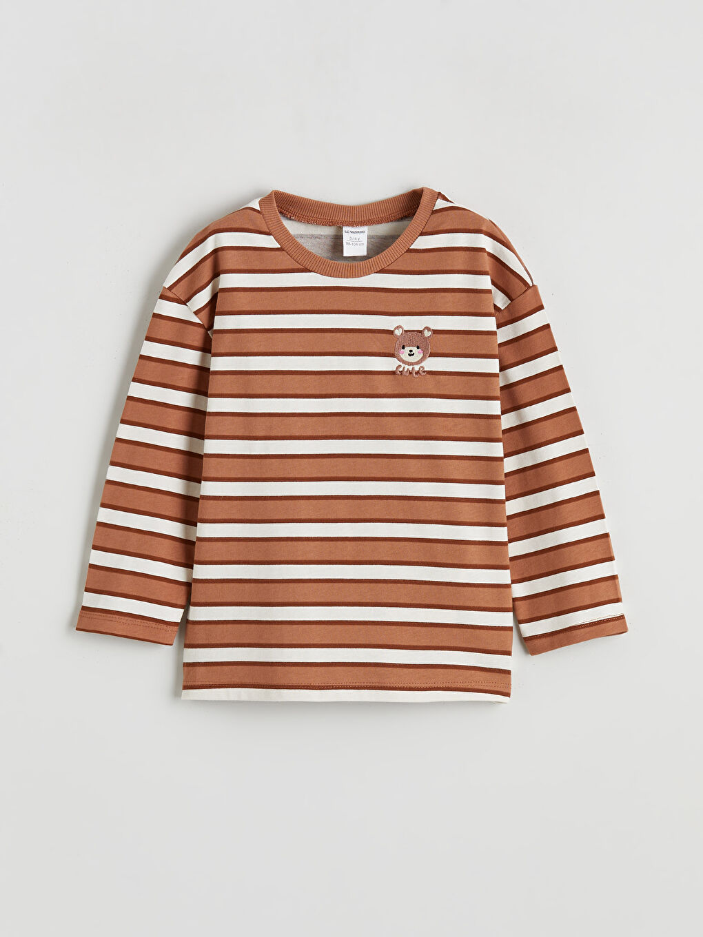 Crew Neck Striped Girls' T-Shirt