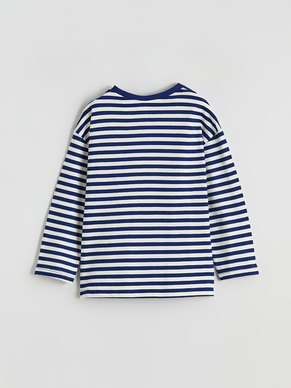 Prugasta majica za devojčice sa okruglim izrezom-2