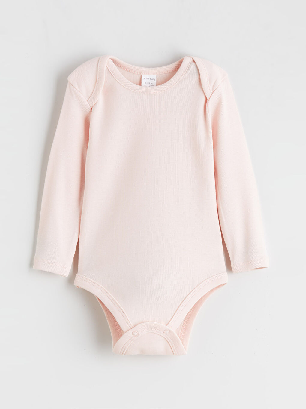 Pembe Bisiklet Yaka Kız Bebek Çıtçıtlı Body 2'li-1